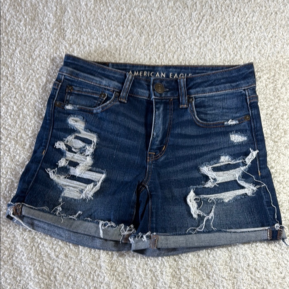 American Eagle Outfitters Women's Blue Denim Shorts
